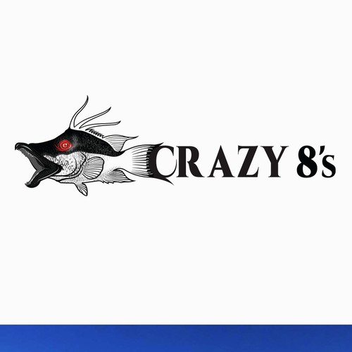 CRAZY FISH BOAT LOGO Design by R_/_F