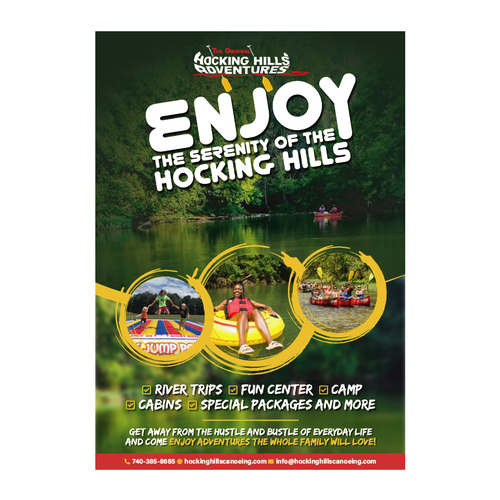 Hocking Hills Adventures Design by Bennah