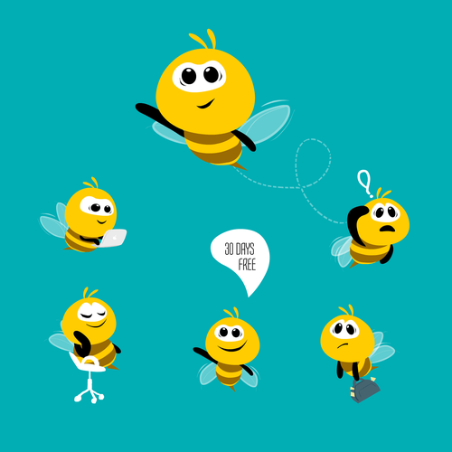 Create a bee mascot for Portalbuzz ad campaigns デザイン by Manoj Kharade