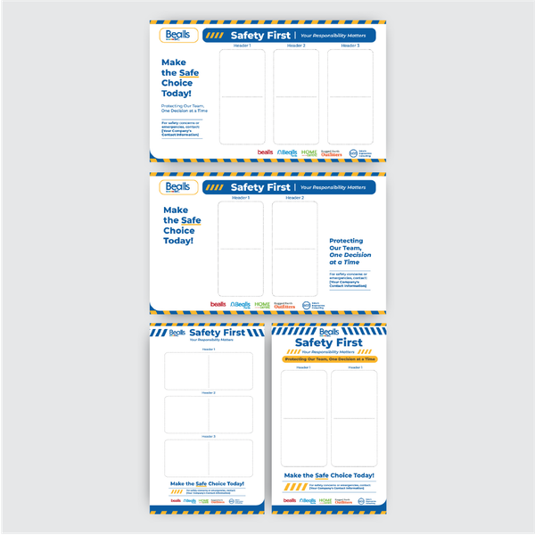 Design by Mifta Chu titled "Poster template Concept for Educational Materials at Bealls Inc. "