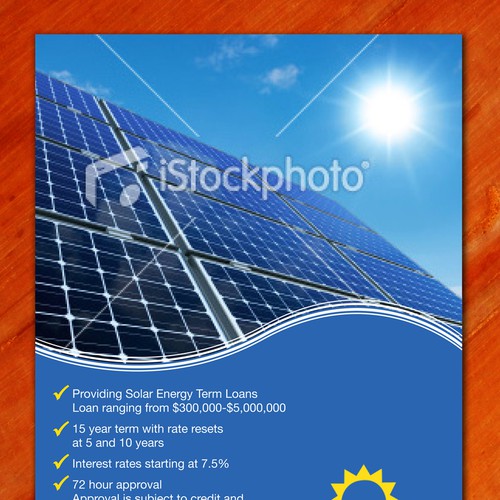 Flyer design for a Solar Energy firm Diseño de msusantio