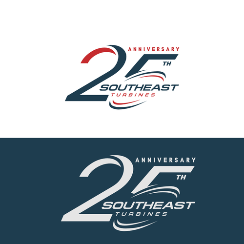 Modern 25th Anniversary Logo Design by R_98™