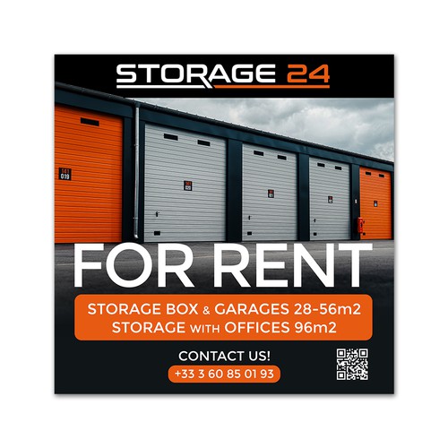 Creative banner design for a storage company Design by aleksandarzija