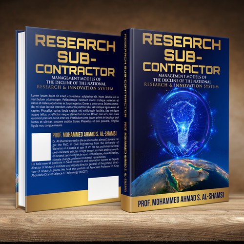 Book Cover Design Suitable for innovation and Research Diseño de studio02