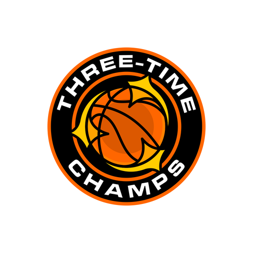 Basketball Logo for Team 'Three-Time Champs' - Your Winning Logo Featured on Major Sports Network Design by m.creative