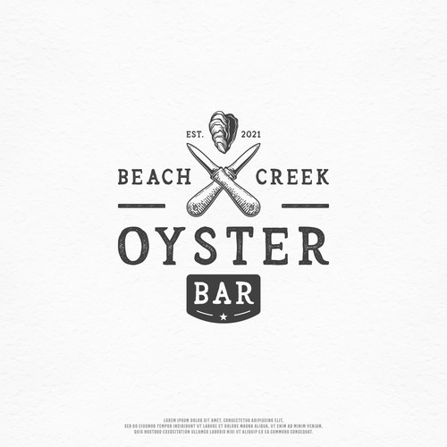 Oyster Bar logo Design by Macroarto™