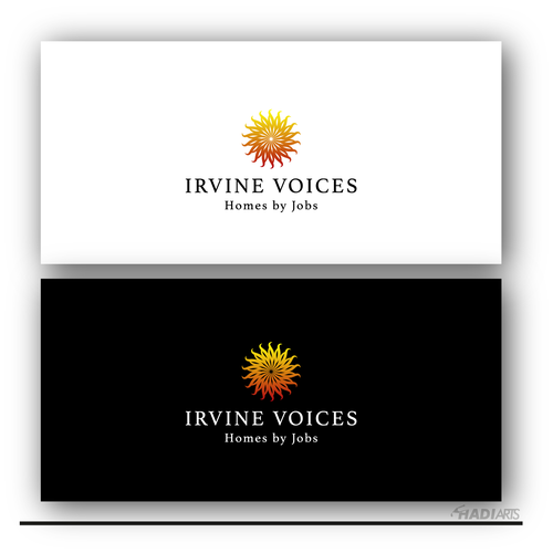 Irvine Voices - Homes for Jobs Logo Design by HadiArts
