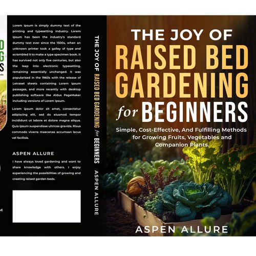 Designs Cover Designer for Raised Bed Gardening Book Book cover contest
