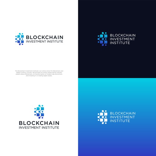 Blockchain creative logo contest Design by Megades!gn