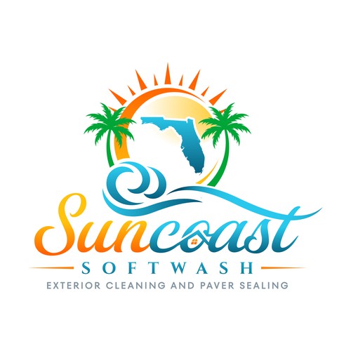 A logo for a softwash company that is appealing and inviting Diseño de Operation Design