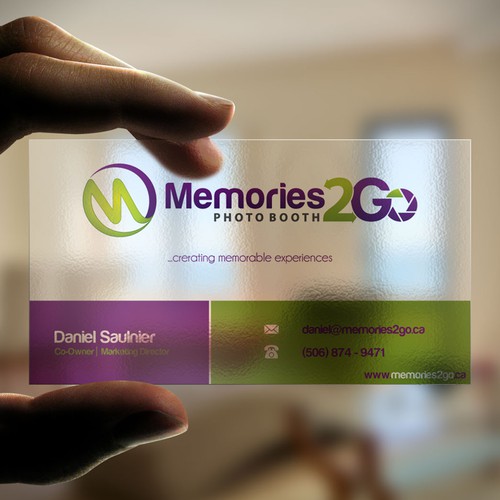 Create a business card for Luxurious Photo Booth Rentals! Design by N.Rc