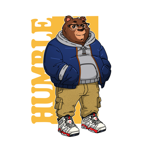 Yeah I know, another Bear design. But Let's make this one is special with Love. Diseño de Little George