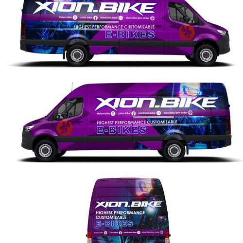 Coolest Electric Bike Company need to wrap new van Design by Kiky Rizki