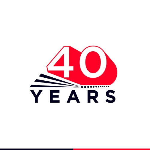 Looking for a modern, expressive 40 years jubilee logo Design by oopz