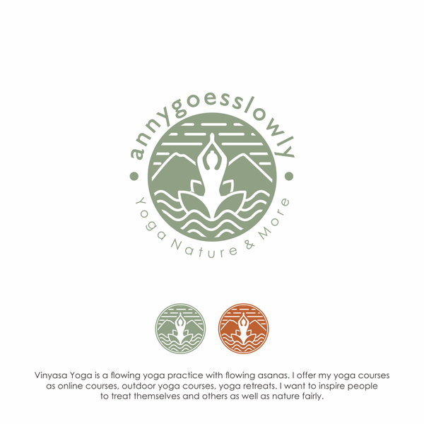 Minimalist logo design for annygoesslowly