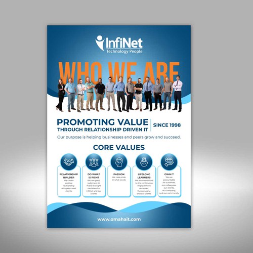 Tech Company "About Us" Flyer Design by Dzhafir