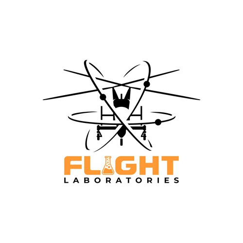 Helicopter logo for an aviation company Design by fier