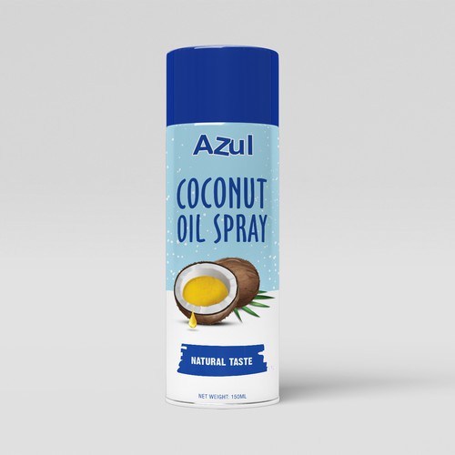 Create Product Extension for Azul Coconut Product - Azul Coconut Oil Spray Design von Aina K