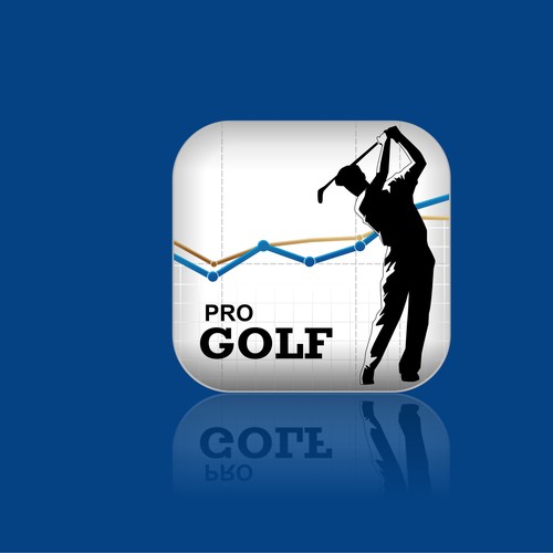  iOS application icon for pro golf stats app Diseño de DORARPOL™
