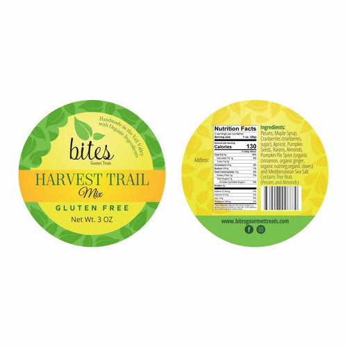 Design a Food Label for Harvest Trail Mix (logo and dieline files included) Design réalisé par Darka V