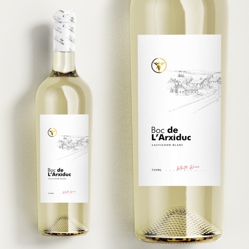 Design A Modern White Wine Label For A Vineyard In Mallorca Product Label Contest 99designs