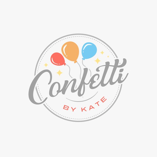 Brand design for maximalist joyful party planning business Design by Zacky Tambean