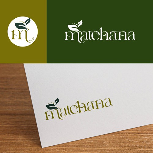 Looking for a Standout Brand Starter Pack to Attract Premium Matcha Enthusiasts for 'Matchana' Design by Tanny Dew ❤︎