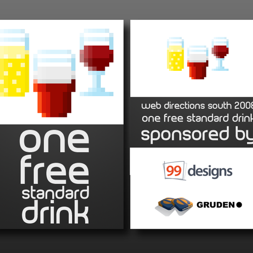 Design the Drink Cards for leading Web Conference! Diseño de Adam Brenecki