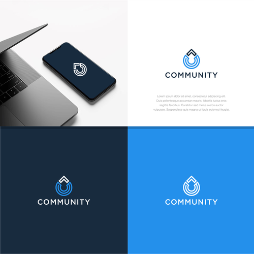 Contemporary Health Care Logo for Online Community Design by DSGNESIA™