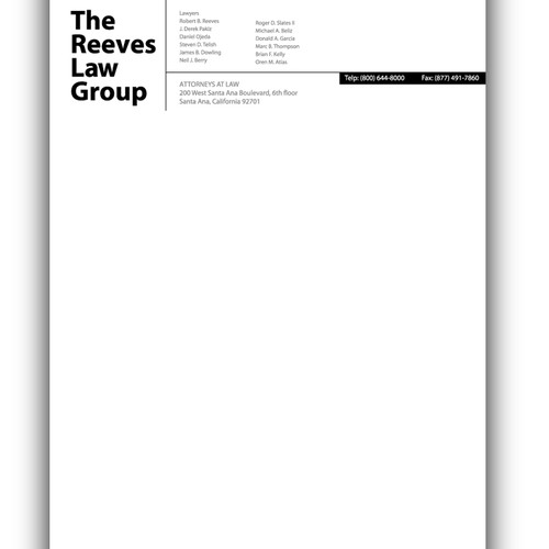 Law Firm Letterhead Design Design by zisdsg