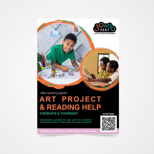 African American after school program flyer! Design by Bu'kan Creative