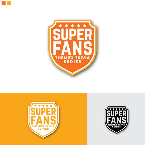 SUPER FANS Theme Trivia Series Logo Design by GRAAFILINE