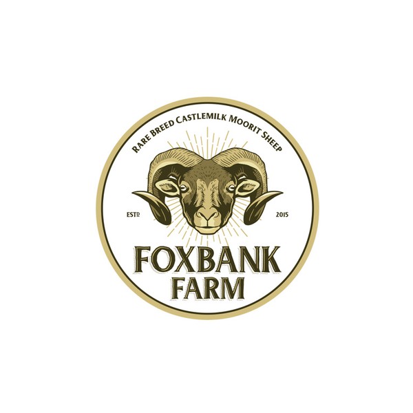 Design by DEADCROW™ artworks titled "Vintage Logo design I did for Foxbank Farm, Castlemilk Moorit Sheep Company"