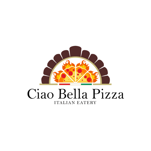 Diseño de Ciao Bella Pizza Logo de Med mansour