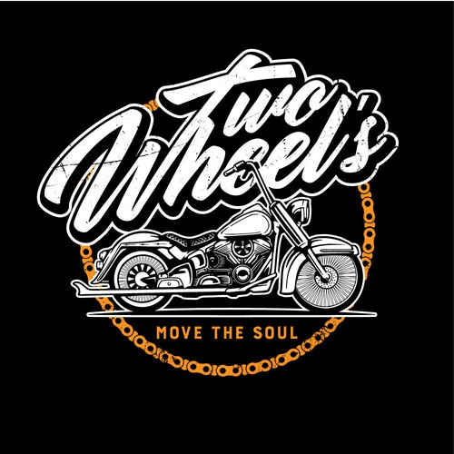 Two-Wheel Rides Logo Design réalisé par AlarArtStudio™