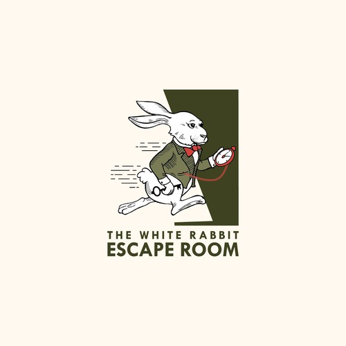 White Rabbit Escape Room Logo Design Wettbewerb