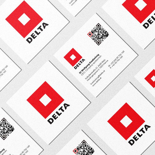 Diseño de DELTA Business Card Relaunch de PNX Graphics