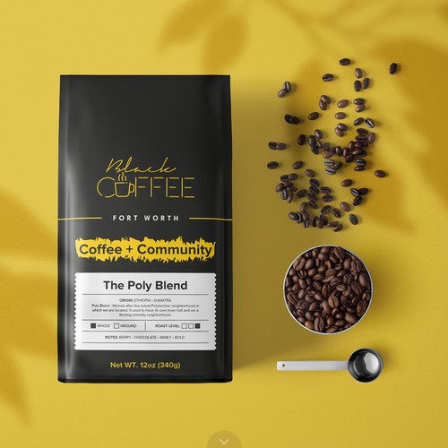 Black Coffee Bags Design von duwi.sleman