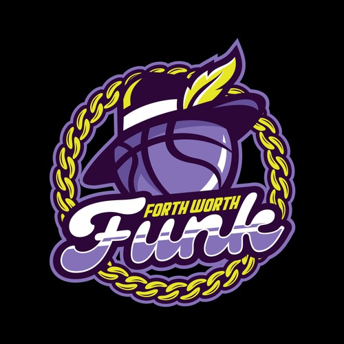 Basketball Logo for Team 'Fort Worth Funk' - Your Winning Logo Featured on Major Sports Network Design by HandriSid