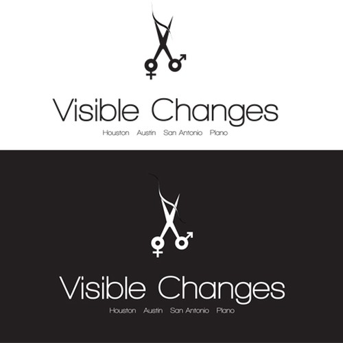 Design di Create a new logo for Visible Changes Hair Salons di rossamaxa