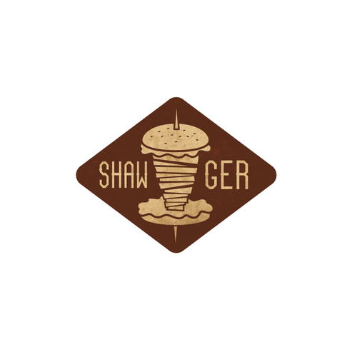 Shawarma Burger Or Both Can They Be Really Combined In One Interesting Logo Shawger Logo Brand Identity Pack Contest 99designs