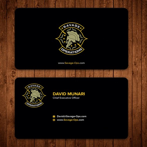 Business Card & Letterhead for Armed Security Agency Design by ™SF_Design™