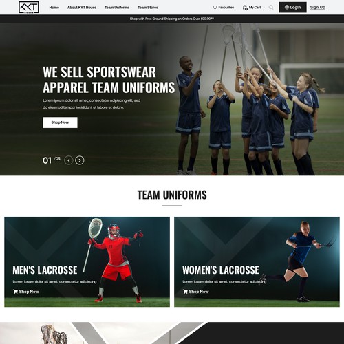 KYT House - Apparel Co Website Design Design by Designs Alpha