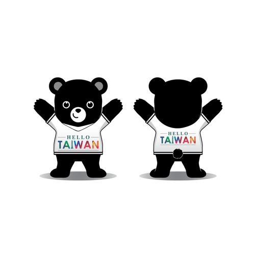 Hello Taiwan Black Bear Design by 3dami