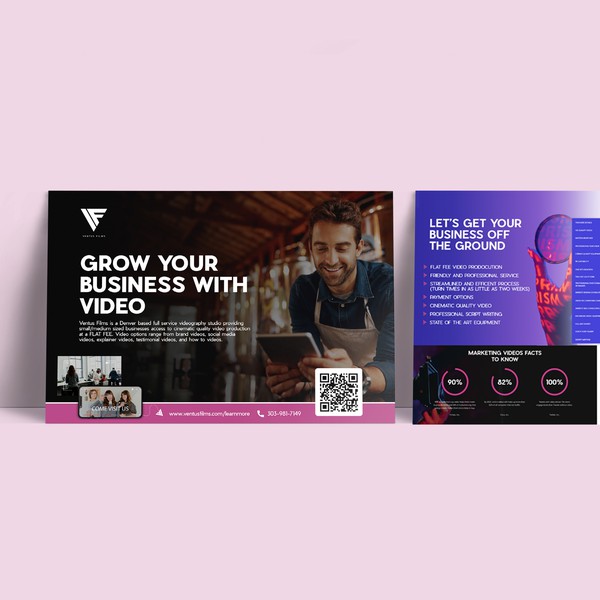 Exceptionally Designed Post Card with Pronounced Call to Action