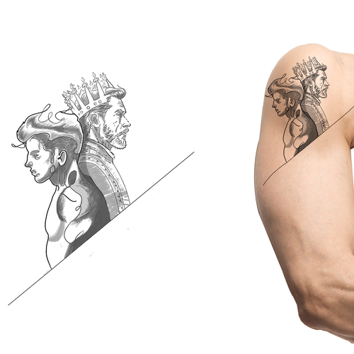 Create a tattoo design based on a quote Réalisé par MamOon T.