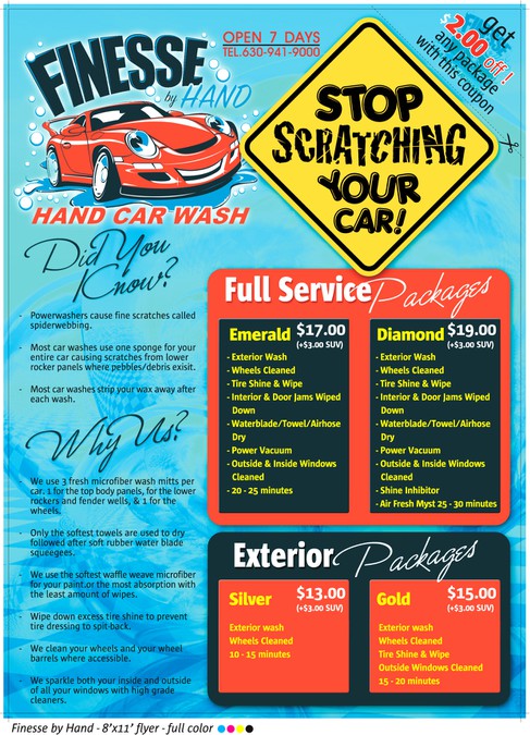 Car Wash Flyer Design Banner Design Wettbewerb
