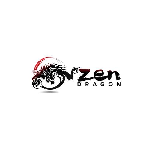 Martial Arts Dragon Logo Design by sarjon