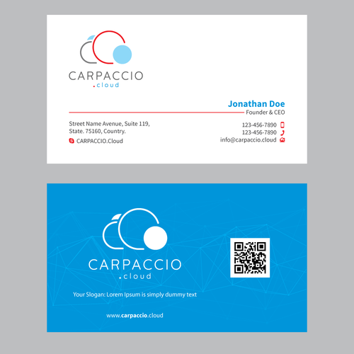 Give more muscle to research with graphic ID for CARPACCIO.cloud Design by DesignsTRIBE