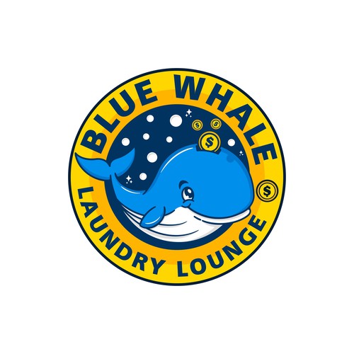 Unleash Your Creativity, Logo Design for "Blue Whale Laundry Lounge" Design by Riza S